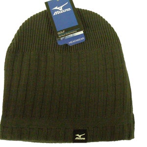 Mizuno Knitted Beanie (Charcoal, One Size, 2012) Golf hat NEW
