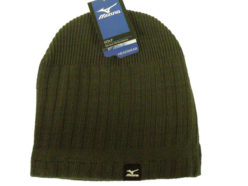 Mizuno Knitted Beanie (Charcoal, One Size, 2012) Golf hat NEW