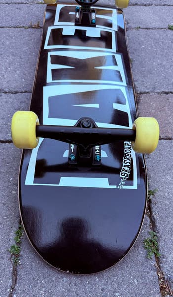 BAKER SKATEBOARDS LOGO COMPLETE SKATEBOARD 8.25 BLACK /WHITE
