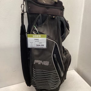 Used Ping 15-WAY Mens Stand Bag Black 11443-S000194566