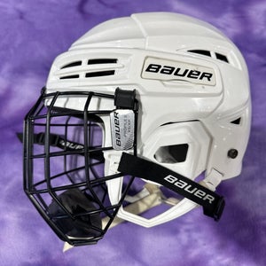White Small Bauer IMS 5.0 Helmet (Used)