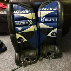 Heaton  Helite 5 goalie Pads With Trapper And Blocker