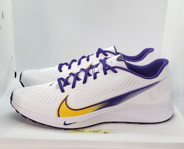 Nike Vapor Edge Turf LSU PE White Football Training Shoes  display picture 1