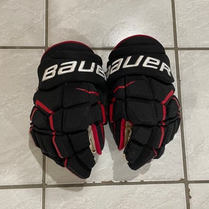 Pro Stock Bauer Ultrasonic Gloves Chicago Blackhawks 14”