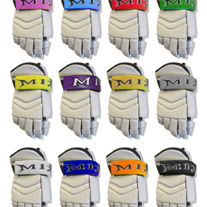 9" MIX Ice Hockey MX-5 Gloves - White Out ((Free Color Cuffs)) **White cuffs included.