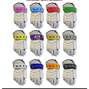 13" MIX Ice Hockey MX5 Gloves - White Out ((Free Color Cuffs)) **White cuffs included.
