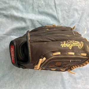 Brown Rawlings Highlight Series Right Hand Throw Baseball Glove 11.5" (Used)