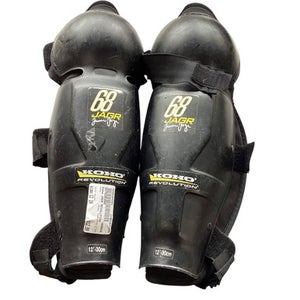 Used Koho JAGR REVOLUTION Senior Shin Guards Black 12" 11479-S000394591