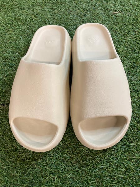 adidas gazelle silver green womens Adidas Yeezy Slide 'Flax' Grade-School main image 0