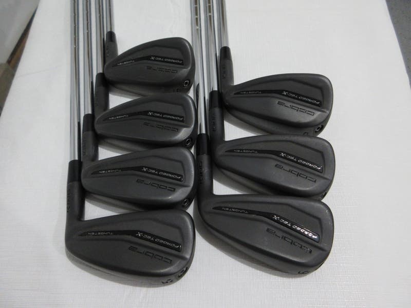 Cobra King Forged TEC X Black Iron Set - 5-PW, GW - Stiff Flex 