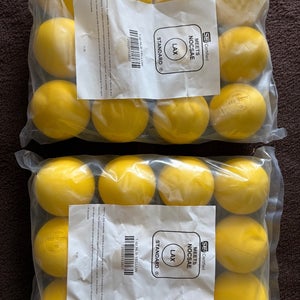 New 2 dozen (24 balls) lacrosse balls yellow new