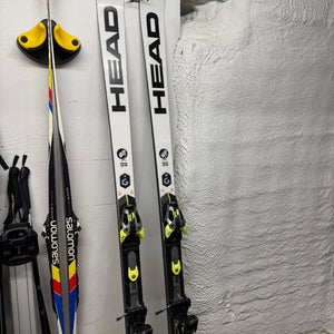 HEAD 30M Radius 188 cm Racing World Cup Rebels i.GS RD Skis With Bindings Max Din 16 (Used)