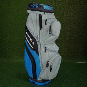 TAYLORMADE 2018 SUPREME CART BAG 15 WAY DIVIDERS MEN'S GOLF BAG GRAY / BLUE