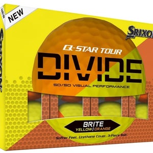 Srixon Q-Star Tour Divide Golf Balls (Yellow/Orange, 36pk) NEW Buy 2 get 1 free