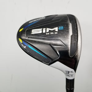 2021 TAYLORMADE SIM2 MAX 3 HL WOOD 16.5* STIFF PROJX HZRDUS SMOKE RDX RED FAIR