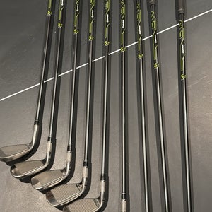 2017 TaylorMade M2 Right Handed Iron Set Senior Flex 9 Pieces Graphite Shaft (Used)