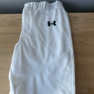 Under Armour Youth Large White Knicker Style Baseball Pants