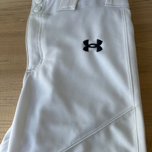 Under Armour Youth Large White Knicker Style Baseball Pants