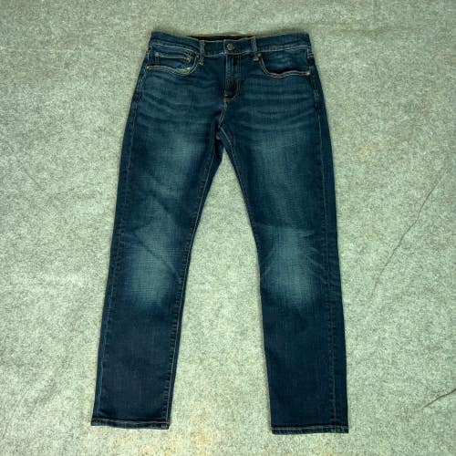 Lucky Brand Mens Jeans 32x30 Blue Slim Denim Pant Dark Casual Everyday 110
