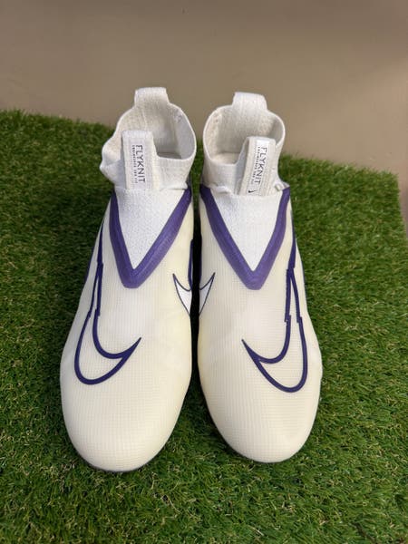 Nike Alpha Menace Purple and White Cleats Nike Alpha Menace Pro 2 Football Cleats White Purple Men main image 3