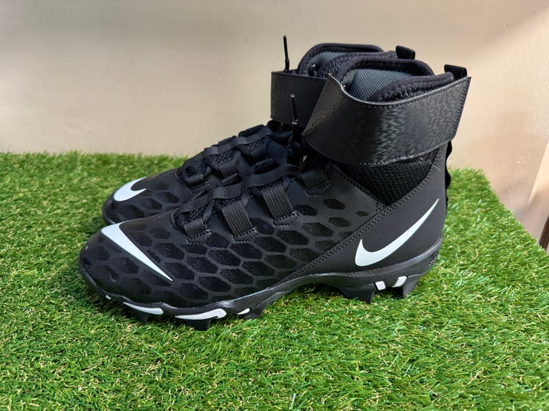 Nike Force Savage 2 Shark Men Sz 11 W Football High Top Cleats Black AQ7722-001‎ Nike Force Savage Shark 2  main image 3