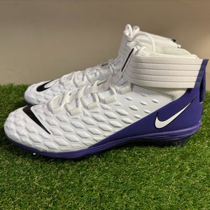Nike Force Savage Pro 2 PE Football Cleats White Purple BV3969-100 Men's 16 NEW