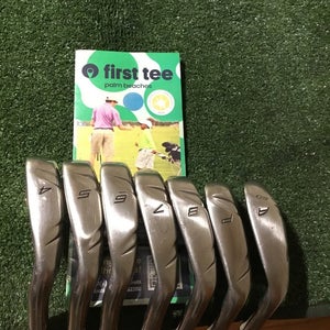 TaylorMade Left Handed RBZ Rocketballz Irons Set 4-PW-GW, No 9i Reg Steel -1/2