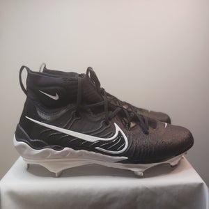 Nike Alpha Huarache NXT Metal Baseball Cleats Black/White DJ6517-001 Sz 12 US