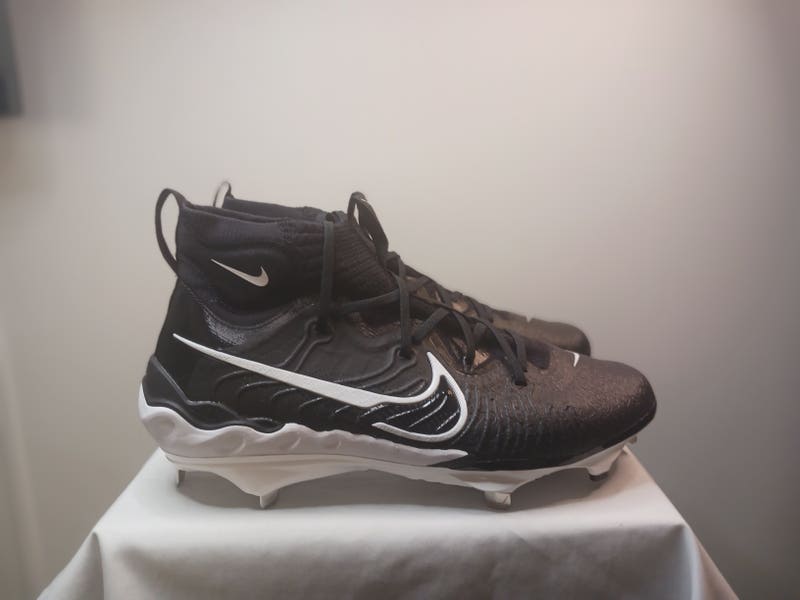 Nike Alpha Huarache NXT Metal Baseball Cleats Black/White  display picture 3