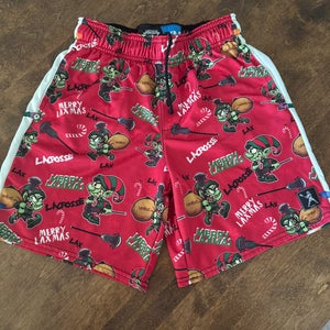 Merry Laxmas Christmas lacrosse shorts Lacrosse Unlimited YM