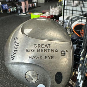 Used Callaway GREAT BIG BERTHA HAWK EYE Mens Driver RH 9.0 Degree 11849-S000028192