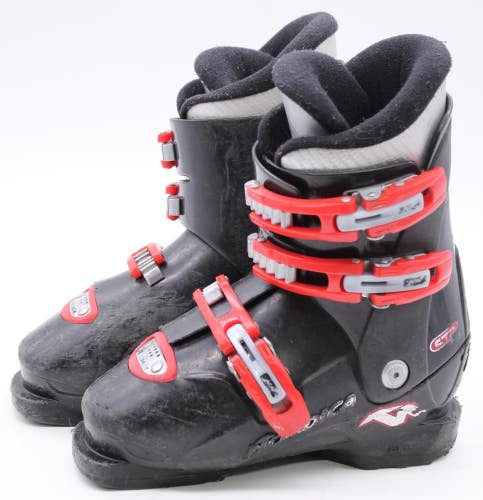 Nordica GP T3 Kids Ski Boots - Size 1.5 / Mondo 19.5 Used