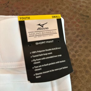 White Small Youth Mizuno Game Knickers (New)