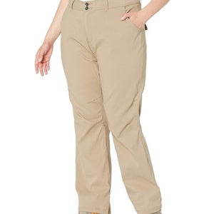 Prana Halle Pants Women's 22W Dark Khaki Stretch Relaxed Fit Zip Fly QLW282