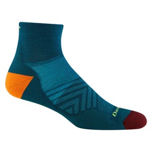 Darn Tough Run 1040 Socks Mens Medium Dark Teal Ultra-Lightweight Running QLW294
