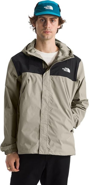 The North Face Antora Jacket Men's 2XL Grey Hooded Long Sleeve Full Zip QLW283