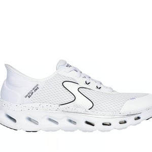 Skechers Slip-ins Go Walk Glide-Step 2.0 125116/WBK Women White Shoes DDK103