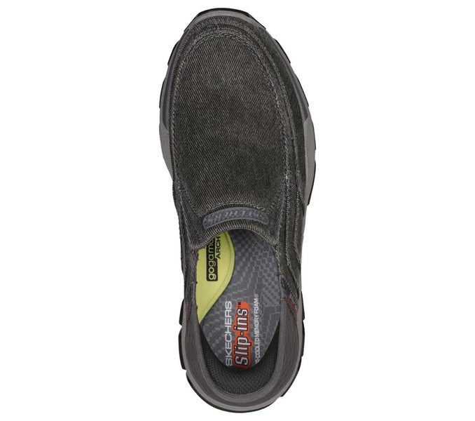 Skechers Slip-Ins 204809WW/CHAR Men's US 11 Charcoal Respected Holmgrem DDK109