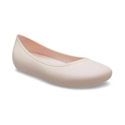 Crocs Brooklyn Flat 209384-6UR Womens Quartz Pink Casual Ballet Pumps DDK96