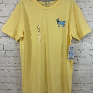GOAT USA Adult Lacrosse Short Sleeve T-Shirt Yellow M Medium