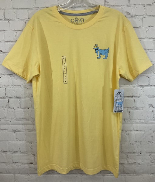 GOAT USA Adult Lacrosse Short Sleeve T-Shirt Yellow M Medium