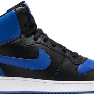 Nike Ebernon Mid AQ1773-001 Sneakers Mens Black Game Royal Lifestyle Shoes DDK55