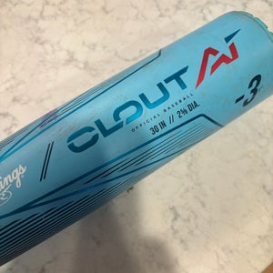 2024 Rawlings Clout AI Alloy Bat (-3) 30" (Used)