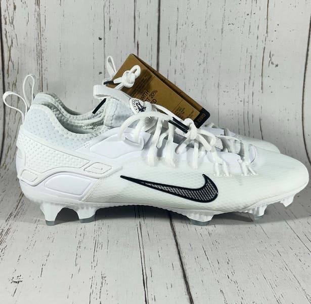 Nike Huarache 9 Elite Low LAX Mens Lacrosse Cleats White  display picture 2