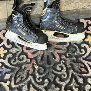 Old School Bauer Supreme 7000 PFS Hockey Skates Regular Width 8.5 (Used)