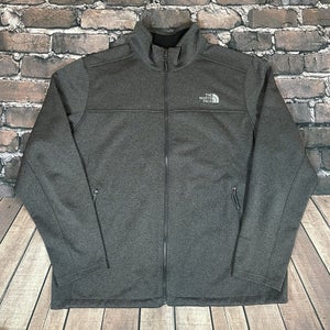 The North Face Windwall Mens XL Gray Full Zip Thermal Lined Sweatshirt Jacket