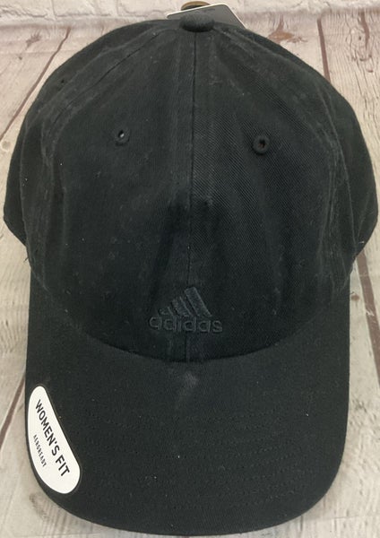 Adidas Womens Saturday 2.0 Cap All Black One Size Adjustable Buckle Unstructured