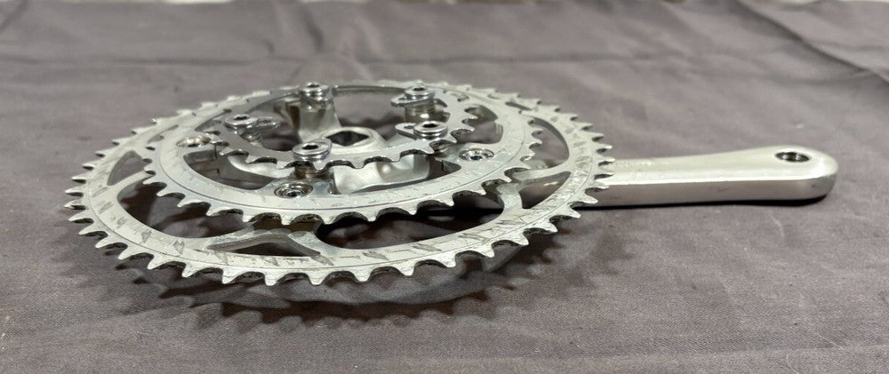 Vintage Shimano Deore XT FC-M730 175mm 48/36/24 Silver Aluminum