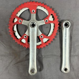 Vintage Shimano Exage Mountain FC-M400 175mm 52/42 Aluminum Double Crankset