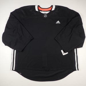 NEW! GOALIE Adidas MIC Pro Stock Hockey Practice Jersey Blank Black